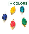 (GQ6189X) Oval motif Madonna with 2 rings (2 PCS) (GQ6189X) Oval motif Madonna with 2 rings (2 PCS)