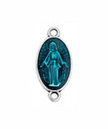 (GQ6189E) SILV.ANT/TURQUOISE (GQ6189X) Oval motif Madonna with 2 rings (2 PCS) (GQ6189X) Oval motif Madonna with 2 rings (2 PCS)