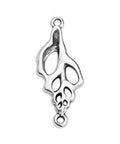 (GQ6205B) Rounded trapeze component hammered with 1 hole  Silv.Antique (2PCS) (GQ6205B) Rounded trapeze component hammered with 1 hole  Silv.Antique (2PCS)