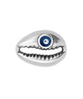 (GQ6264B) Metal Alloy Cowrie Shell 18 x 12.7  Silver Antique (1 PC) (GQ6264B) Metal Alloy Cowrie Shell 18 x 12.7  Silver Antique (1 PC)
