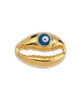 (GQ6264C) Metal Alloy Cowrie Shell 18 x 12.7 (24Kt Gold plated) (GQ6264C) Metal Alloy Cowrie Shell 18 x 12.7 (24Kt Gold plated)