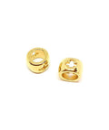 (GQ6499A) ALLOY Bead 6,5X9mm with cross Hole: 6mm (6 PCS) (GQ6499A) ALLOY Bead 6,5X9mm with cross Hole: 6mm (6 PCS)