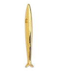 (GQ6510A) Good Quality Slim fish motif 31mm for 2mm Hole (2 pcs) Slim fish motif 31mm for 2mm