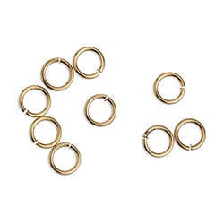 (GQ6512A) Brass jump ring ext. 5mm-0.7mmm (4 GMS +/- 65 PCS) Brass jump ring ext. 5mm-0.7mmm