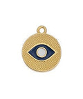 (GQ6520A) GOLD / DARK BLUE (GQ6520X) Round eye motif 17mm pentant (2 pcs) (GQ6520X) Round eye motif 17mm pentant (2 pcs)