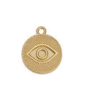 (GQ6520D) GOLD PLATED (GQ6520X) Round eye motif 17mm pentant (2 pcs) (GQ6520X) Round eye motif 17mm pentant (2 pcs)