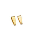 (GQ6524A) 24KT GOLD PLATED (GQ6524X) Brass component bail triangular ring 8mm (20 PCS) Brass component bail triangular ring 8mm