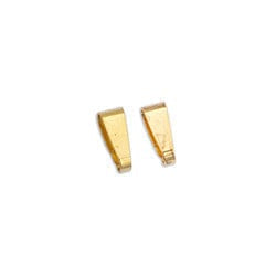 (GQ6524A) 24KT GOLD PLATED (GQ6524X) Brass component bail triangular ring 8mm (20 PCS) Brass component bail triangular ring 8mm