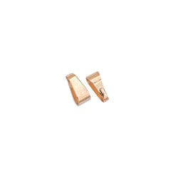 (GQ6524B) ROSE GOLD PLATED (GQ6524X) Brass component bail triangular ring 8mm (20 PCS) Brass component bail triangular ring 8mm