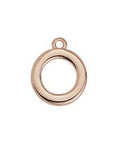 ROSE GD.PL (GQ6525-RG) (GQ6525-X) Metal Ring base of toggle clasp (4 PCS) Ring base of toggle clasp