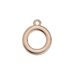 ROSE GD.PL (GQ6525-RG) (GQ6525-X) Metal Ring base of toggle clasp (4 PCS) Ring base of toggle clasp