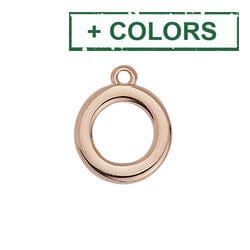 (GQ6525-X) Metal Ring base of toggle clasp (4 PCS) Ring base of toggle clasp