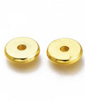 (GQ7677-G) Brass Spacer Beads, Flat Round, Golden 7.7x1.8mm (10 PCS) (GQ7677-G) Brass Spacer Beads, Flat Round, Golden 7.7x1.8mm (10 PCS)
