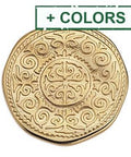 (GQA7067X) Round motif with Arabic pattern 31mm (1 PC) (GQA7067X) Round motif with Arabic pattern 31mm (1 PC)