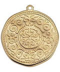 (GQA7067A) 24KT GOLD PLATED (GQA7067X) Round motif with Arabic pattern 31mm (1 PC) (GQA7067X) Round motif with Arabic pattern 31mm (1 PC)