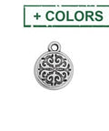 (GQA7068A) 24KT GOLD PLATED (GQA7068X) Round motif with Arabic pattern 13mm (4 PCS) (GQA7068X) Round motif with Arabic pattern 13mm (4 PCS)