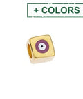(GQB8053-X) Alloy Bead cube 8mm with eye Φ5mm (1 PC) (GQB8053-X) Alloy Bead cube 8mm with eye Φ5mm (1 PC)