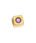 GD.PL. / RED (GQB8053-GDR) (GQB8053-X) Alloy Bead cube 8mm with eye Φ5mm (1 PC) (GQB8053-X) Alloy Bead cube 8mm with eye Φ5mm (1 PC)