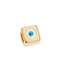 GD.PL. / WHITE (GQB8053-GWH) (GQB8053-X) Alloy Bead cube 8mm with eye Φ5mm (1 PC) (GQB8053-X) Alloy Bead cube 8mm with eye Φ5mm (1 PC)