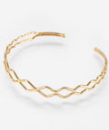 (GQB8098-01A) Brass Cuff Bangles, Wave, 51x60mm (1 PC) (GQB8098-01A) Brass Cuff Bangles, Wave, 51x60mm (1 PC)