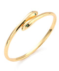 (GQB8305-16G) Green Cubic Zirconia Snake Wrap Cuff Bangle, Brass Real 18K Gold Plated (1 PC) (GQB8305-16G) Green Cubic Zirconia Snake Wrap Cuff Bangle, Brass Real 18K Gold Plated (1 PC)