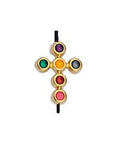 (GQC6862B) 24KT GOLD PLATED / MIX COLORS (GQC6862X) Good Quality Cross bead candy Φ1.5mm (2 PCS) (GQC6862X) Good Quality Cross bead candy Φ1.5mm (2 PCS)