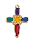 (GQC6871C) GOLD PL./MIX (GQC6871X) Dagger cross motif pendant (2 PCS) (GQC6871X) Dagger cross motif pendant (2 PCS)