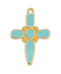 (GQC6871D) GOLD / AQUA (GQC6871X) Dagger cross motif pendant (2 PCS) (GQC6871X) Dagger cross motif pendant (2 PCS)