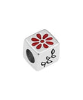 SILV.ANT. / RED (GQC8050-SAR) (GQC8050-GDR) Alloy 10mm Bead cube with daisy Φ5mm (1 PC) (GQC8050-GDR) Alloy 10mm Bead cube with daisy Φ5mm (1 PC)