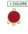 (GQC8454-X) Alloy Ring 14x19mm pendant with 3 rings (2 PCS) (GQC8454-X) Alloy Ring 14x19mm pendant with 3 rings (2 PCS)