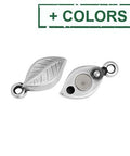 (GQC8457-X) Alloy Magnetic clasp leaf with 2 rings 17x7mm (1 SET) (GQC8457-X) Alloy Magnetic clasp leaf with 2 rings 17x7mm (1 SET)