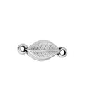 XXX ANTIQUE SILVER (GQC8457-AS) (GQC8457-X) Alloy Magnetic clasp leaf with 2 rings 17x7mm (1 SET) (GQC8457-X) Alloy Magnetic clasp leaf with 2 rings 17x7mm (1 SET)