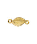24.KT GOLD PLATED (GQC8457-G) (GQC8457-X) Alloy Magnetic clasp leaf with 2 rings 17x7mm (1 SET) (GQC8457-X) Alloy Magnetic clasp leaf with 2 rings 17x7mm (1 SET)