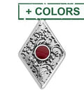 (GQD6861X) Rhombus motif ethnic textured pattern 27MM (2 PCS) (GQD6861X) Rhombus motif ethnic textured pattern 27MM (2 PCS)
