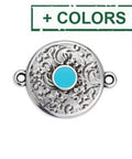 (GQE6802X) Ethnic motif text. pattern for ss20 with 2 rings 23mm (2 pcs) (GQE6802X) Ethnic motif text. pattern for ss20 with 2 rings 23mm (2 pcs)