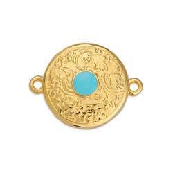 (GQE6802X) Ethnic motif text. pattern for ss20 with 2 rings 23mm (2 pcs) (GQE6802X) Ethnic motif text. pattern for ss20 with 2 rings 23mm (2 pcs)