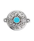 (GQE6802B) SILVER ANT. AQUA (GQE6802X) Ethnic motif text. pattern for ss20 with 2 rings 23mm (2 pcs) (GQE6802X) Ethnic motif text. pattern for ss20 with 2 rings 23mm (2 pcs)