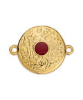 (GQE6802D) GOLD PL/RED (GQE6802X) Ethnic motif text. pattern for ss20 with 2 rings 23mm (2 pcs) (GQE6802X) Ethnic motif text. pattern for ss20 with 2 rings 23mm (2 pcs)