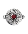 (GQE6802E) SILV.ANT./RED (GQE6802X) Ethnic motif text. pattern for ss20 with 2 rings 23mm (2 pcs) (GQE6802X) Ethnic motif text. pattern for ss20 with 2 rings 23mm (2 pcs)