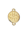 (GQE7075A) Metal Round motif 18mm with eye sketch with 2 rings (4 PCS) (GQE7075A) Metal Round motif 18mm with eye sketch with 2 rings (4 PCS)