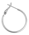 (GQE7078B) SILVER ANTIQUE (GQE7078-X) Brass earring hoop 1.5x25mm easy clip pin (2 PCS) (GQE7078-X) Brass earring hoop 1.5x25mm easy clip pin (2 PCS)