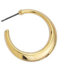 (GQE7158A) Earring hoop bold narrow 28mm with titanium pin (2 PCS) (GQE7158A) Earring hoop bold narrow 28mm with titanium pin (2 PCS)