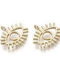 (GQE7872G) Brass Pendants, Eye, 14.5x15.5mm (2 PCS) (GQE7872G) Brass Pendants, Eye, 14.5x15.5mm (2 PCS)
