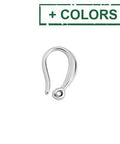 (GQE8487-X) Brass ear hook 13x8mm (2 PCS) (GQE8487-X) Brass ear hook 13x8mm (2 PCS)