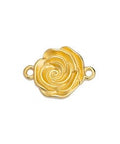 (GQF7448A) 18mm Rose motif with 2 rings (2 PCS) (GQF7448A) 18mm Rose motif with 2 rings (2 PCS)