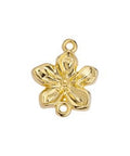 (GQF7458A) Flower organic 16mm with 2 rings (2 PCS) (GQF7458A) Flower organic 16mm with 2 rings (2 PCS)