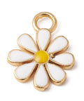 WHITE (GQF8717-B) (GQF8717-X) Eco-Friendly Rack Plating Brass Enamel Pendant Flower, 12x15.5mm (2 PCS) (GQF8717-X) Eco-Friendly Rack Plating Brass Enamel Pendant Flower, 12x15.5mm (2 PCS)