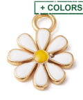 (GQF8717-X) Eco-Friendly Rack Plating Brass Enamel Pendant Flower, 12x15.5mm (2 PCS) (GQF8717-X) Eco-Friendly Rack Plating Brass Enamel Pendant Flower, 12x15.5mm (2 PCS)