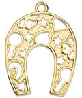 (GQH6725A) 24KT GOLD PLATED (GQH6725X) 44X58MM Horseshoe motif with perforated pattern pendant (1 PC) (GQH6725X) 44X58MM Horseshoe motif with perforated pattern pendant (1 PC)