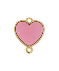 (GQH7457A) GOLD / SOFT RED (GQH7457X) Heart motif wireframe Vitraux with 2 rings (2 PCS) (GQH7457X) Heart motif wireframe Vitraux with 2 rings (2 PCS)